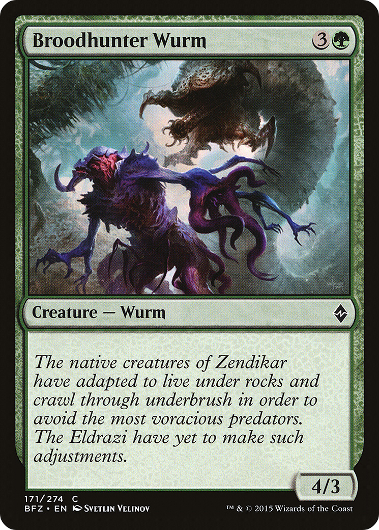 Broodhunter Wurm (BFZ-171) - Battle for Zendikar