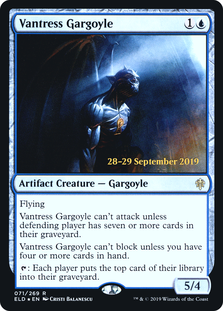 Vantress Gargoyle (PRE-71S) - Throne of Eldraine Promos (Prerelease) Foil