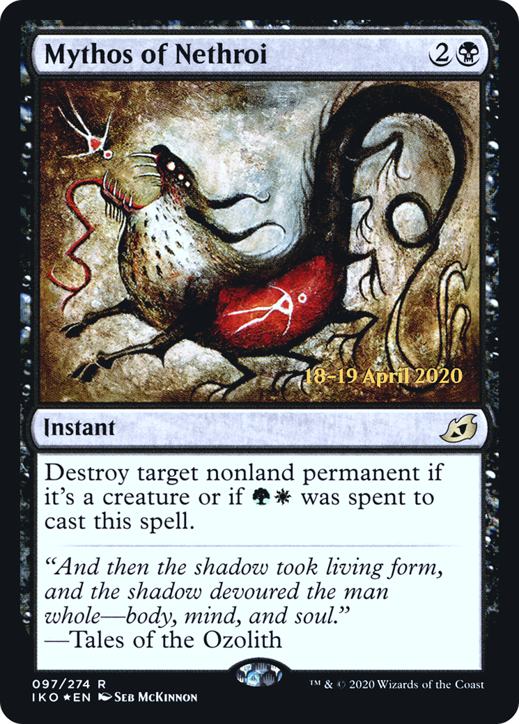 Mythos of Nethroi (PRE-97S) - Ikoria: Lair of Behemoths Promos (Prerelease) Foil