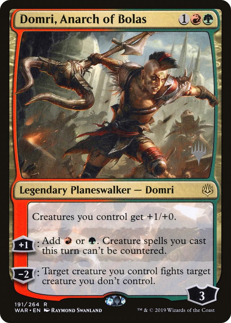 Domri, Anarch of Bolas (PPM21-191P) - War of the Spark Promos Foil (Promo Pack)