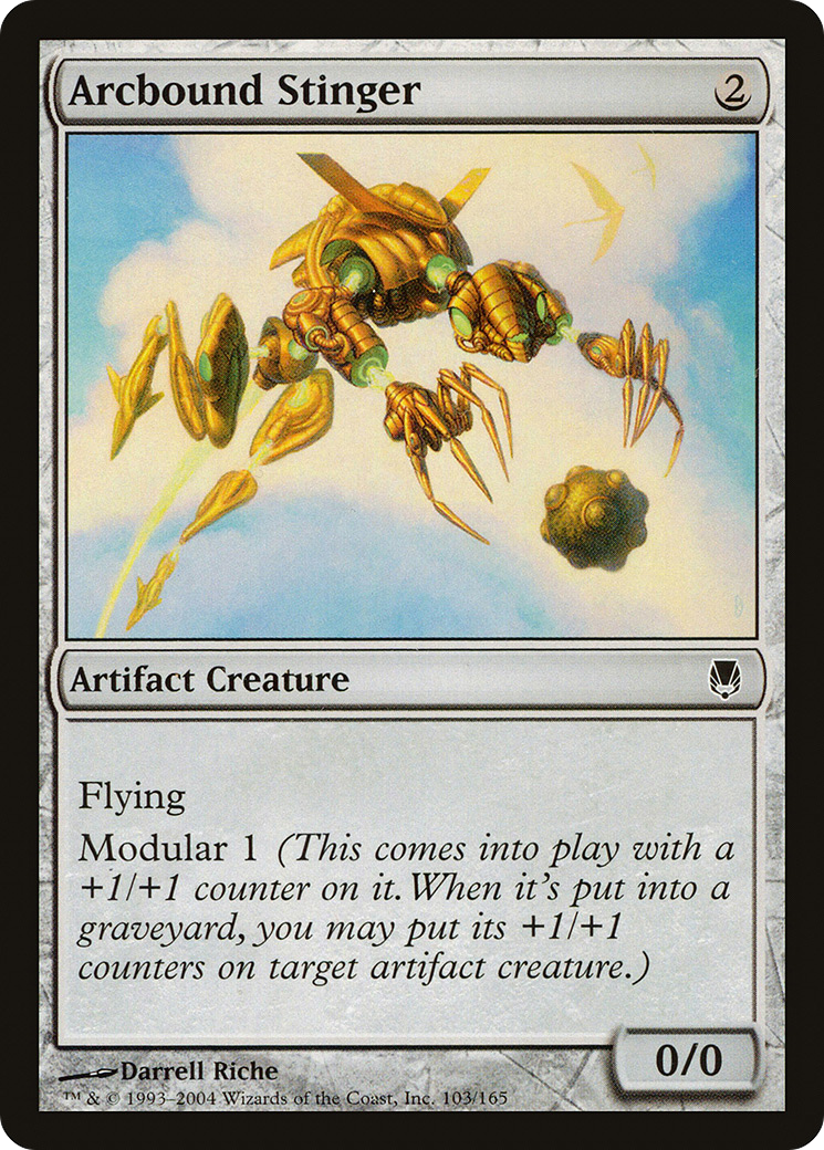 Arcbound Stinger (DST-103) - Darksteel Foil