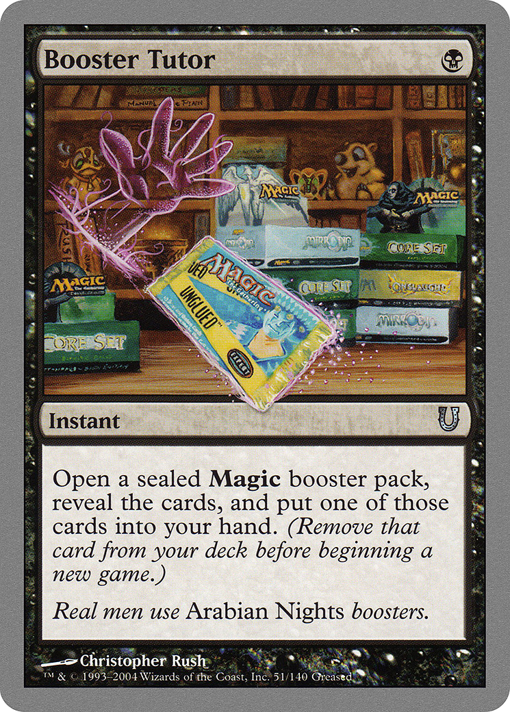 Booster Tutor (UNH-051) - Unhinged Foil