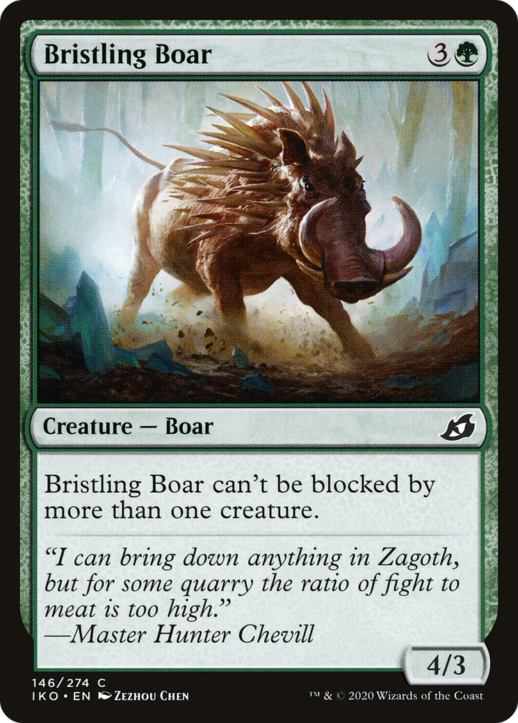 Bristling Boar (IKO-146) - Ikoria: Lair of Behemoths