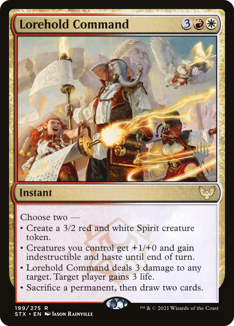 Lorehold Command (PPSTX-199P) - Strixhaven: School of Mages Promos (Promo Pack) Foil