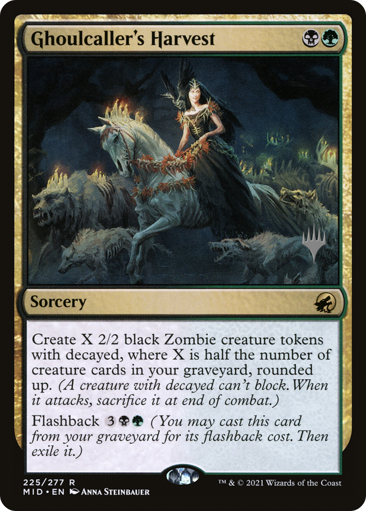 Ghoulcaller's Harvest (PPMID-225P) - Innistrad: Midnight Hunt Promos (Promo Pack)