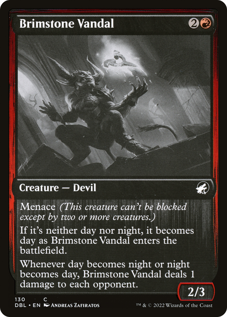Brimstone Vandal (DBL-130) - Innistrad: Double Feature Foil