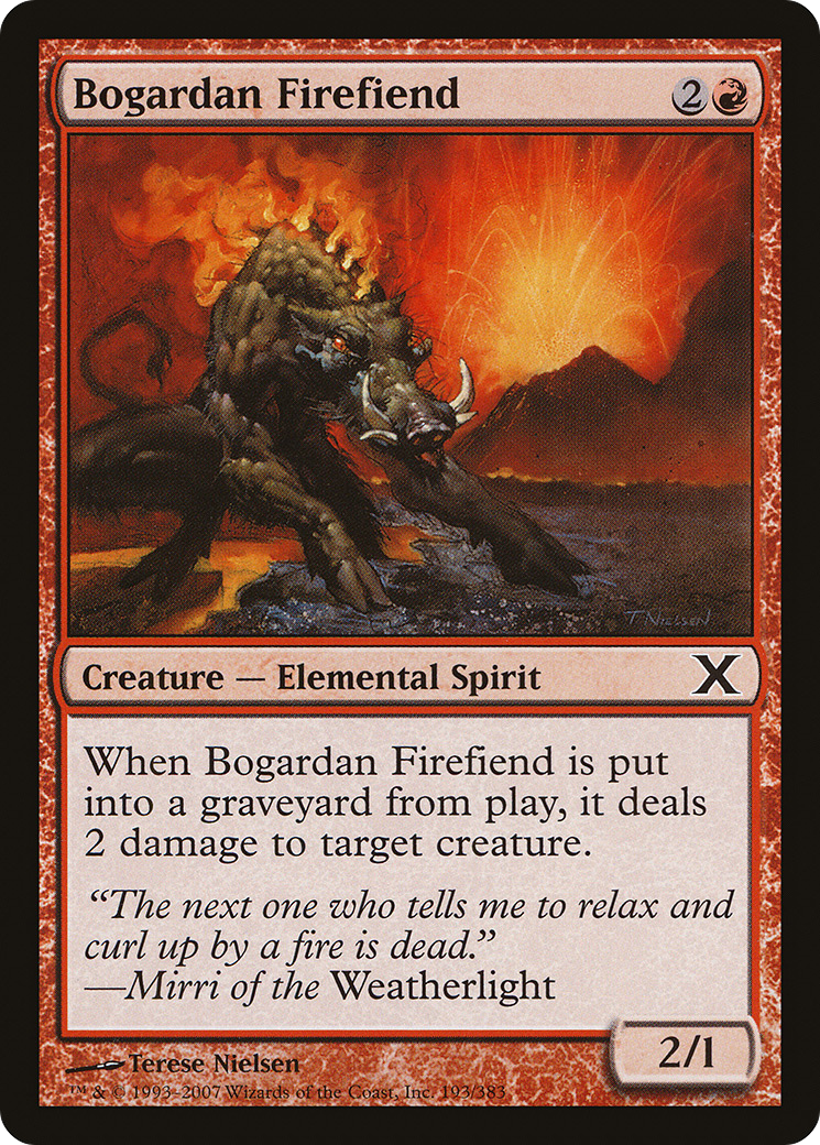 Bogardan Firefiend (10E-193) - Tenth Edition
