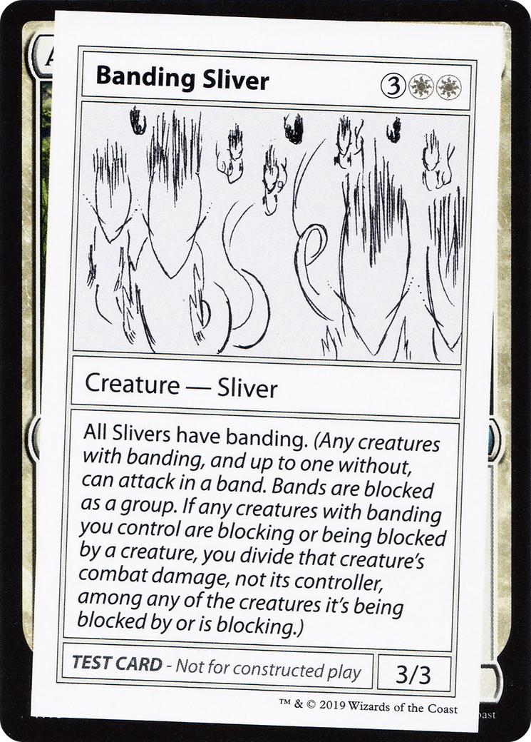 Banding Sliver (CMB1-002) - Mystery Booster Playtest Cards 2021