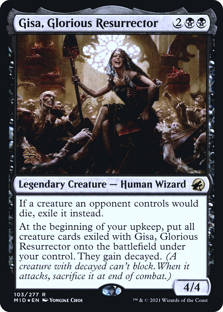 Gisa, Glorious Resurrector (PRE-103) - Innistrad: Midnight Hunt Promos Foil
