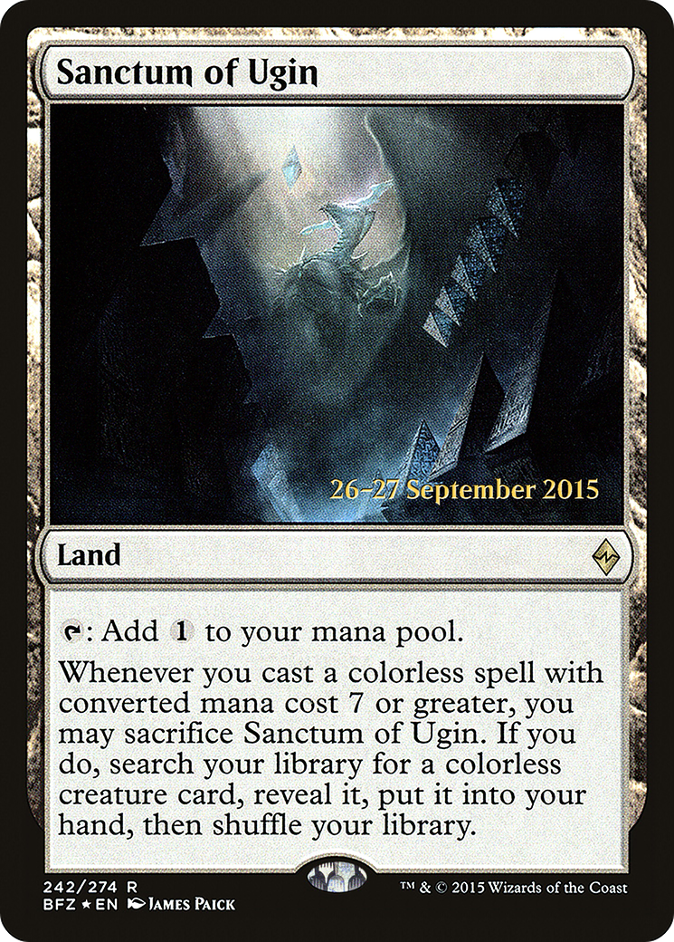 Sanctum of Ugin (PRE-242S) - Battle for Zendikar Promos (Prerelease) Foil