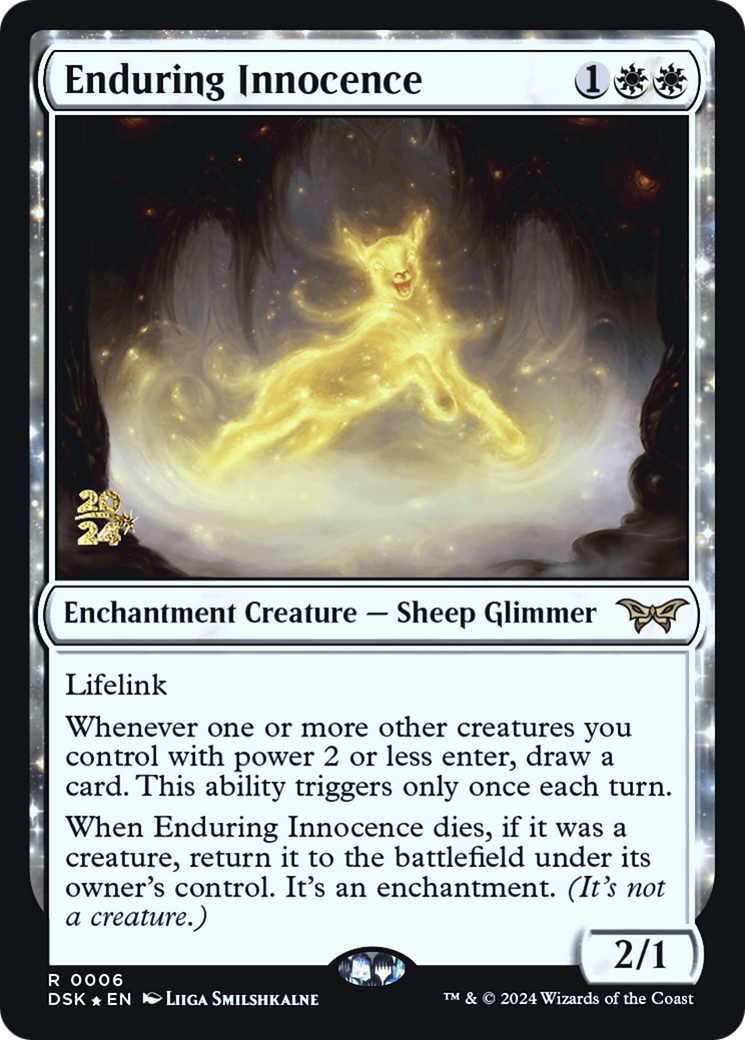 Enduring Innocence (PRE-006) - Duskmourn: House of Horror Promos Foil