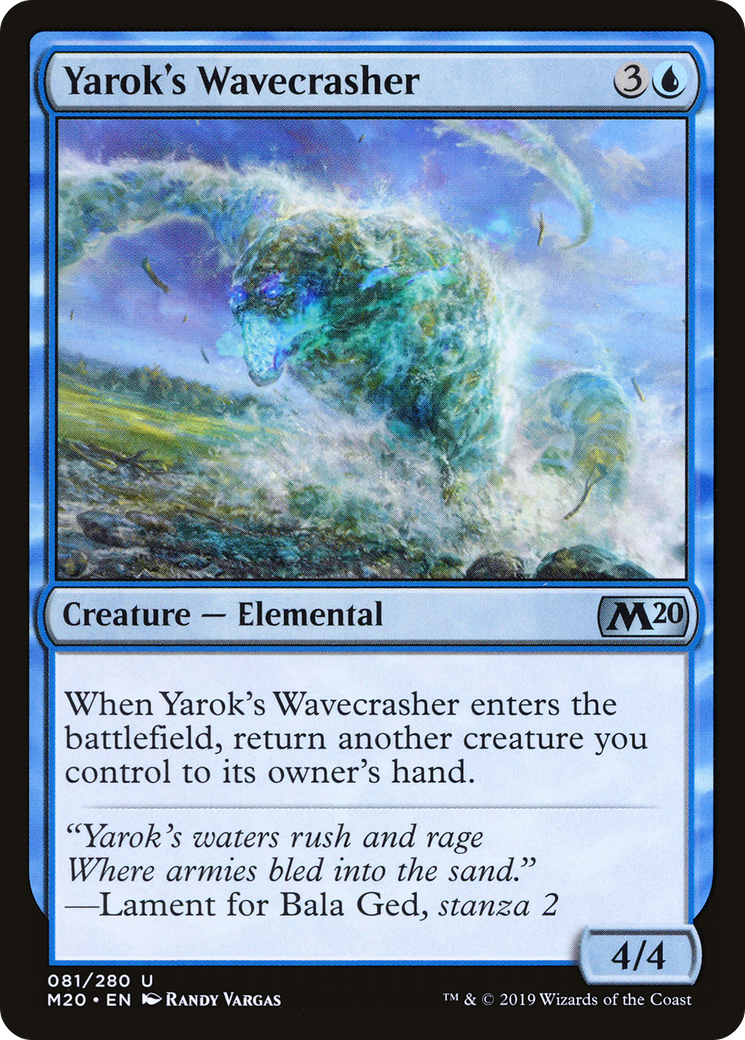 Yarok's Wavecrasher (M20-081) - Core Set 2020