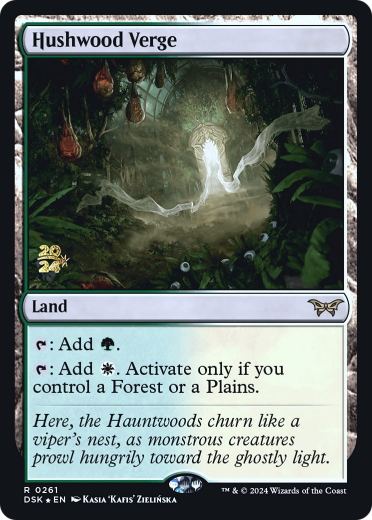 Hushwood Verge (PRE-261) - Duskmourn: House of Horror Promos (Prerelease) Foil