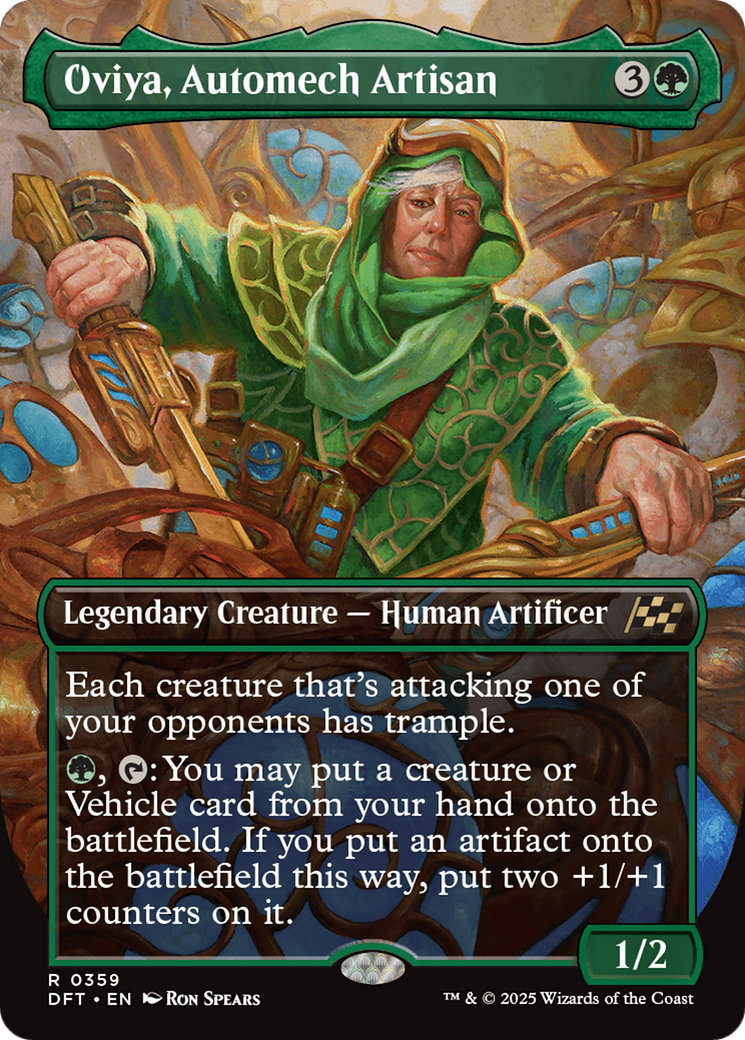 Oviya, Automech Artisan (Borderless) (DFT-359) - Aetherdrift (Borderless) Foil