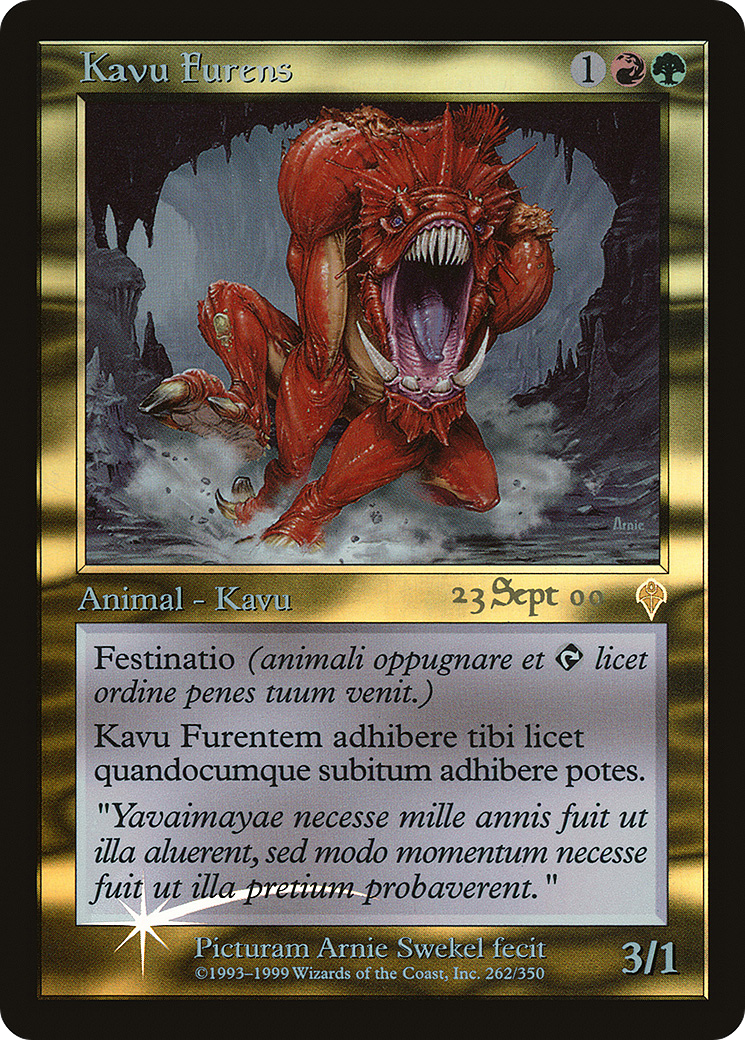 Raging Kavu (PRE-262) - Invasion Promos (Prerelease) Foil