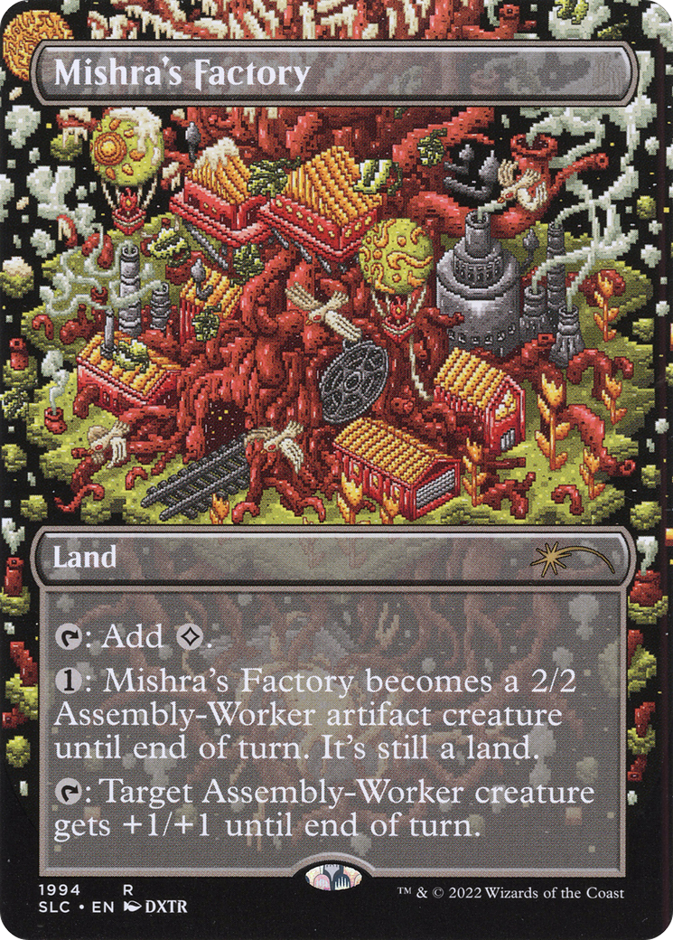 Mishra's Factory (Borderless)(SLC-1994) - Secret Lair 30th Anniversary Countdown Kit