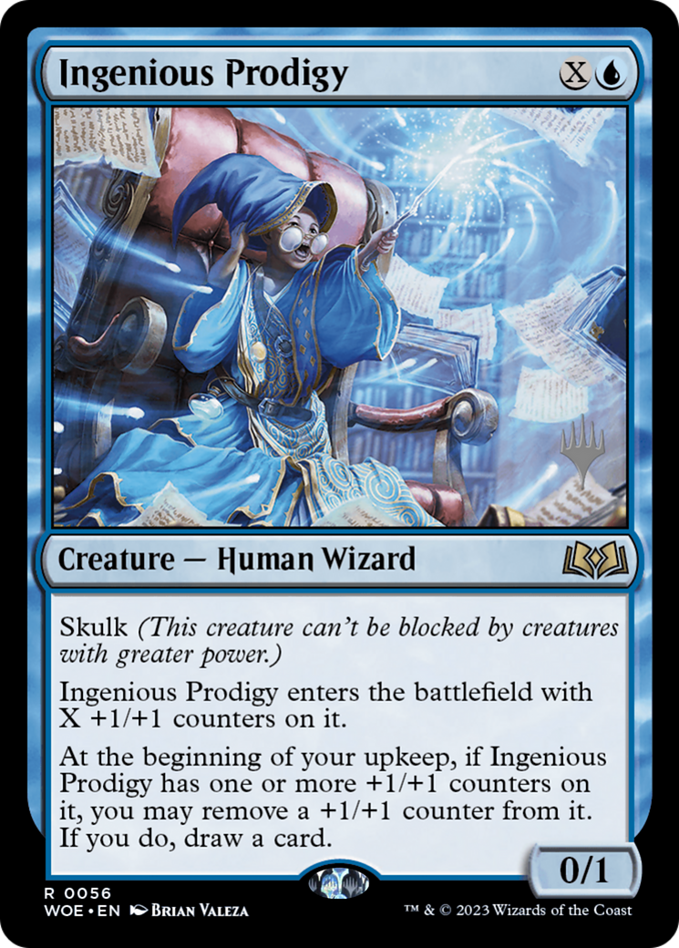 Ingenious Prodigy (PPWOE-056) - Wilds of Eldraine Promos (Promo Pack)