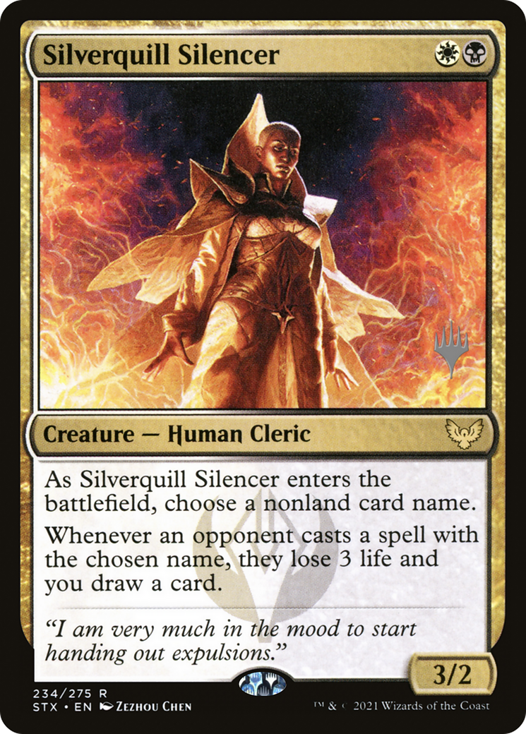 Silverquill Silencer (PPSTX-234) - Strixhaven: School of Mages Promos (Promo Pack) Foil