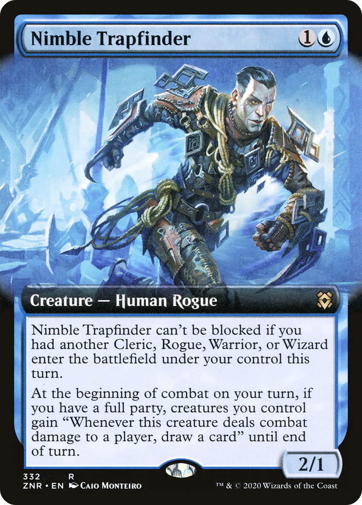 Nimble Trapfinder (ZNR-332) - Zendikar Rising: (Extended Art) Foil