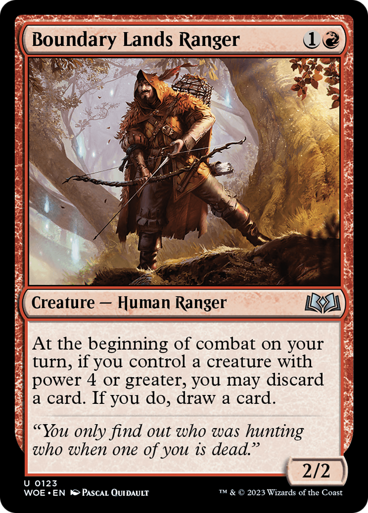 Boundary Lands Ranger (WOE-123) - Wilds of Eldraine