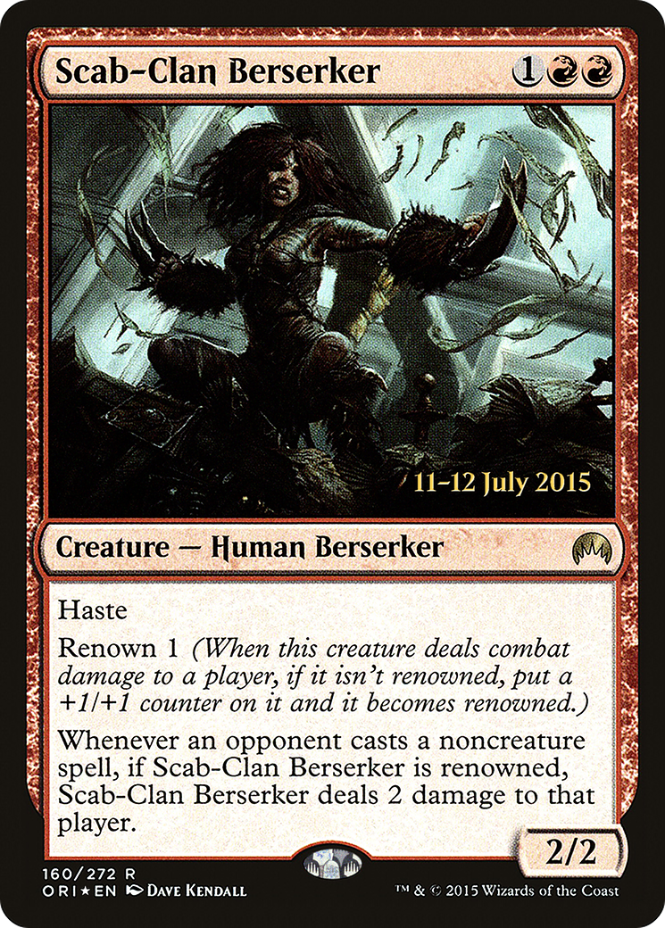 Scab-Clan Berserker (PRE-160S) - Magic Origins Promos (Prerelease) Foil