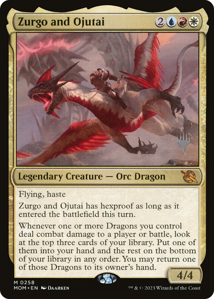 Zurgo and Ojutai (PPMOM-258) - March of the Machine Promos (Promo Pack)