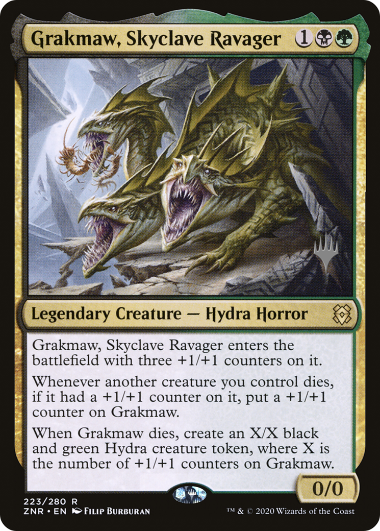Grakmaw, Skyclave Ravager (PPZNR-223P) - Zendikar Rising Promos Foil (Promo Pack)