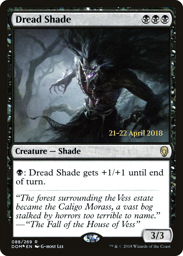 Dread Shade (PRE-88S) - Dominaria Promos (Prerelease) Foil