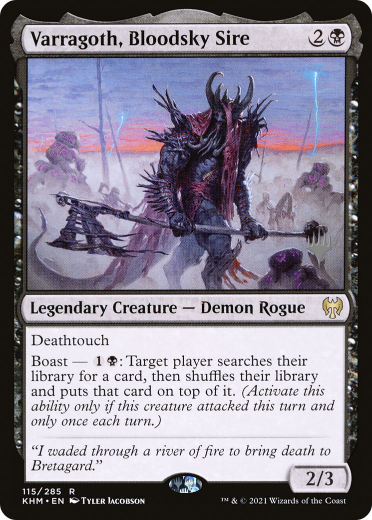 Varragoth, Bloodsky Sire (PPKHM-115) - Kaldheim Promos (Promo Pack)