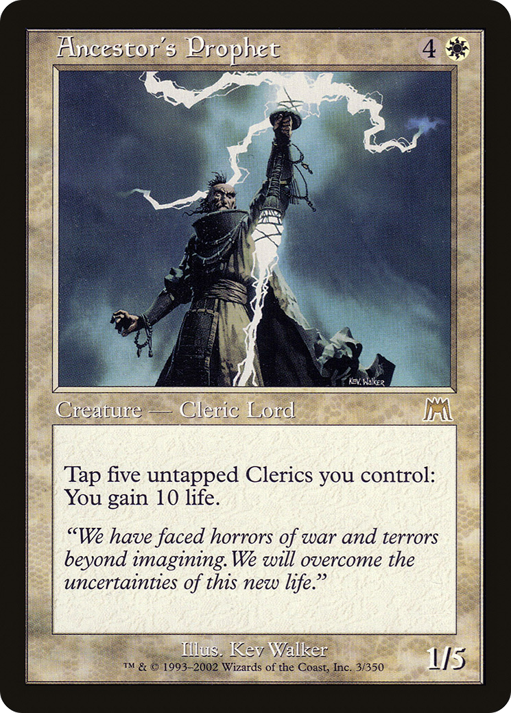 Ancestor's Prophet (ONS-003) - Onslaught Foil