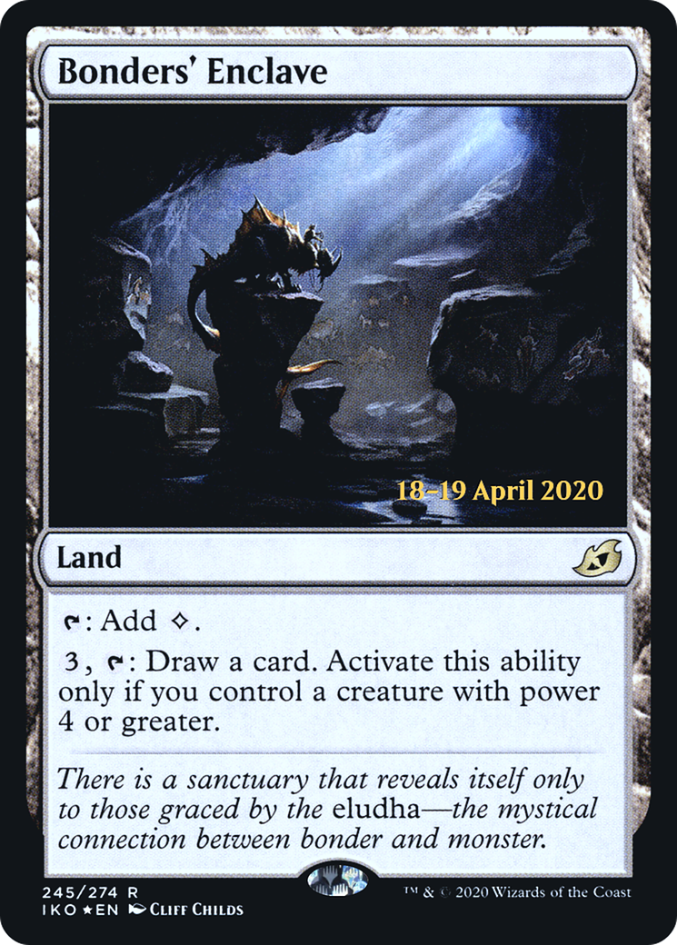 Bonders' Enclave (PRE-245S) - Ikoria: Lair of Behemoths Promos (Prerelease) Foil