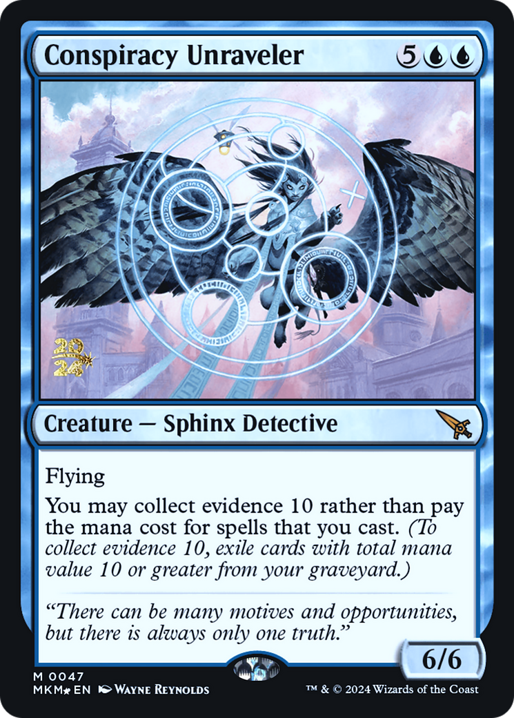 Conspiracy Unraveler (PRE-047) - Murders at Karlov Manor Promos (Prerelease) Foil