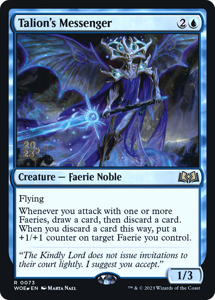 Talion's Messenger (PRE-073) - Wilds of Eldraine Promos (Prerelease) Foil