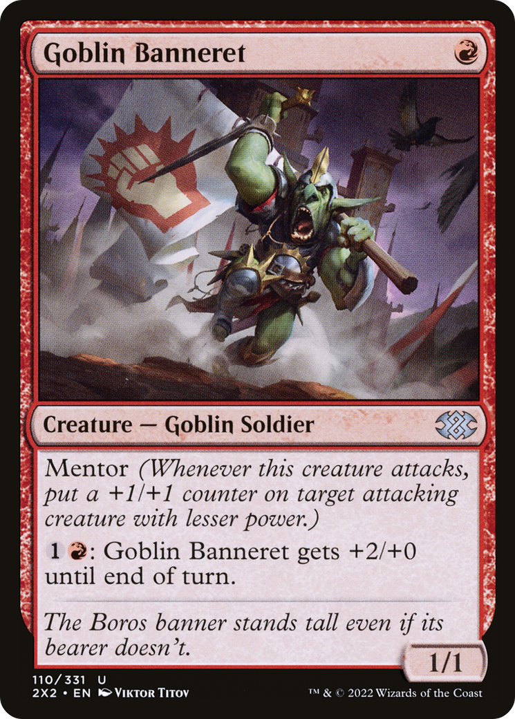 Goblin Banneret (2X2-110) - Double Masters 2022 Foil