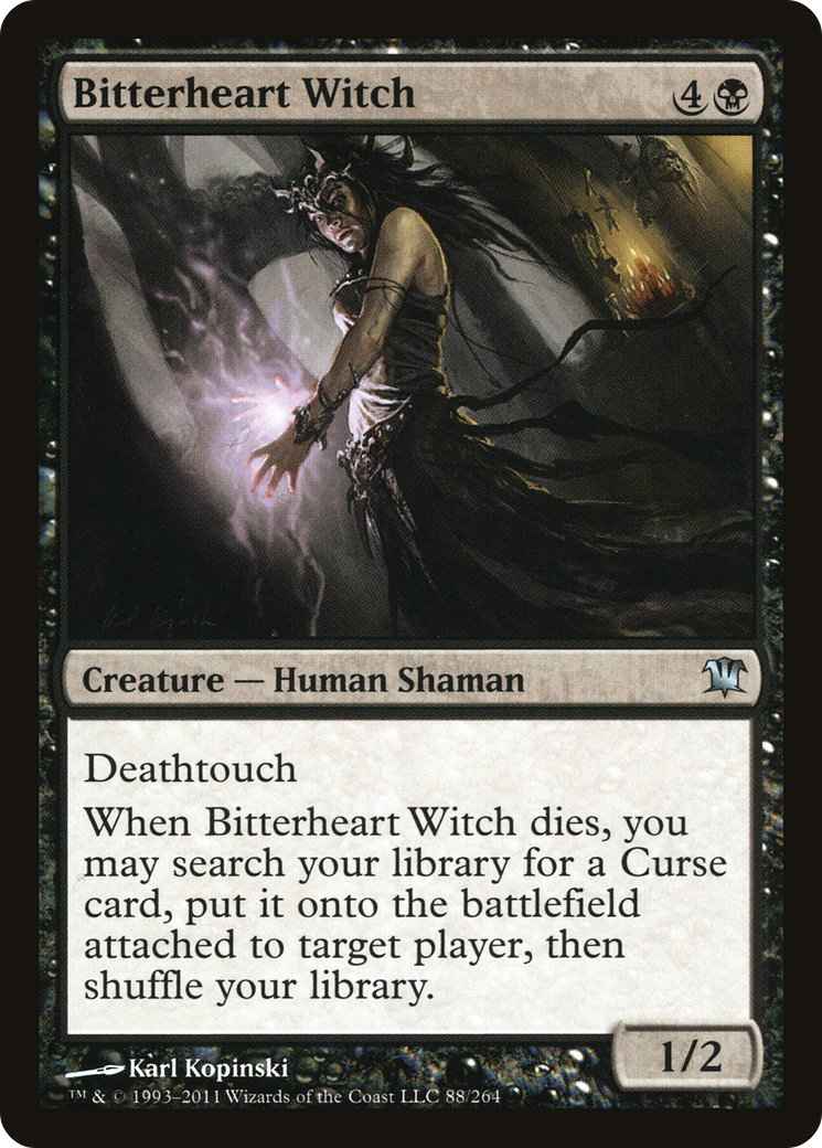 Bitterheart Witch (ISD-088) - Innistrad Foil
