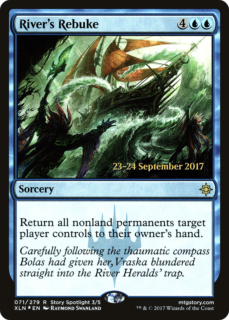 River's Rebuke (PRE-71S) - Ixalan Promos (Prerelease) Foil
