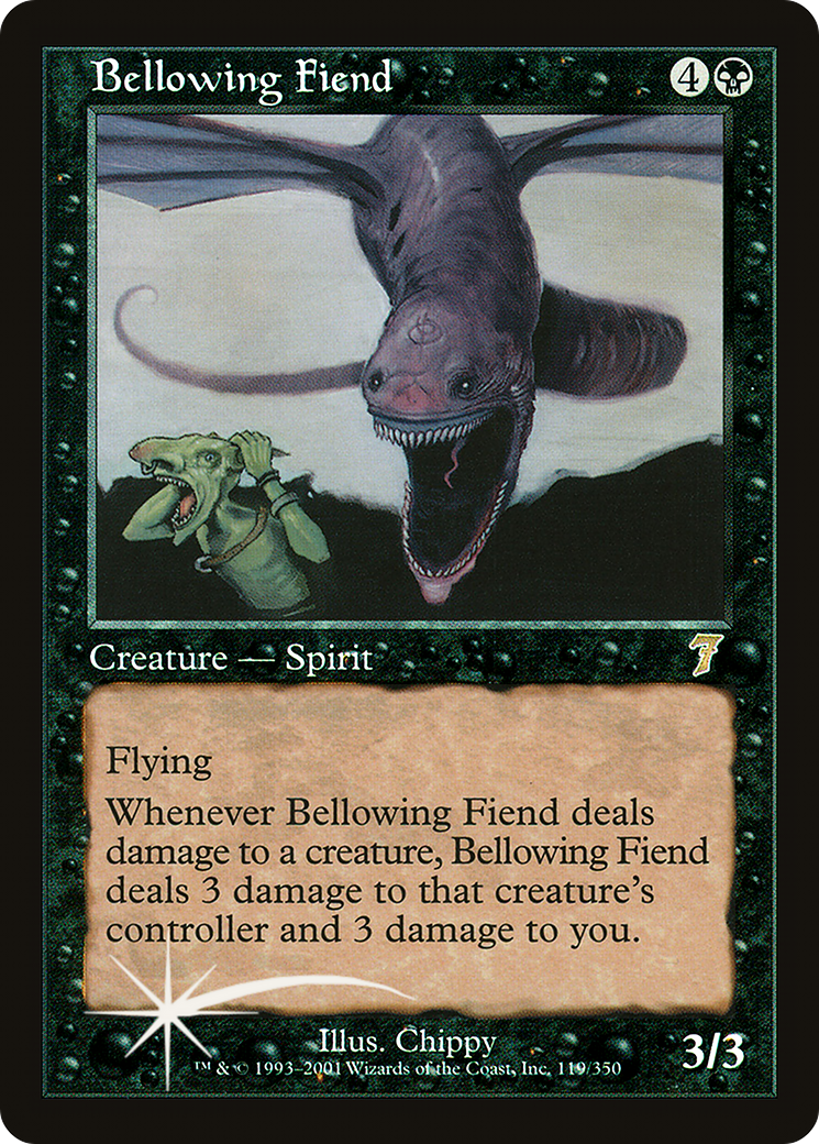 Bellowing Fiend (7ED-119★) - Seventh Edition Foil