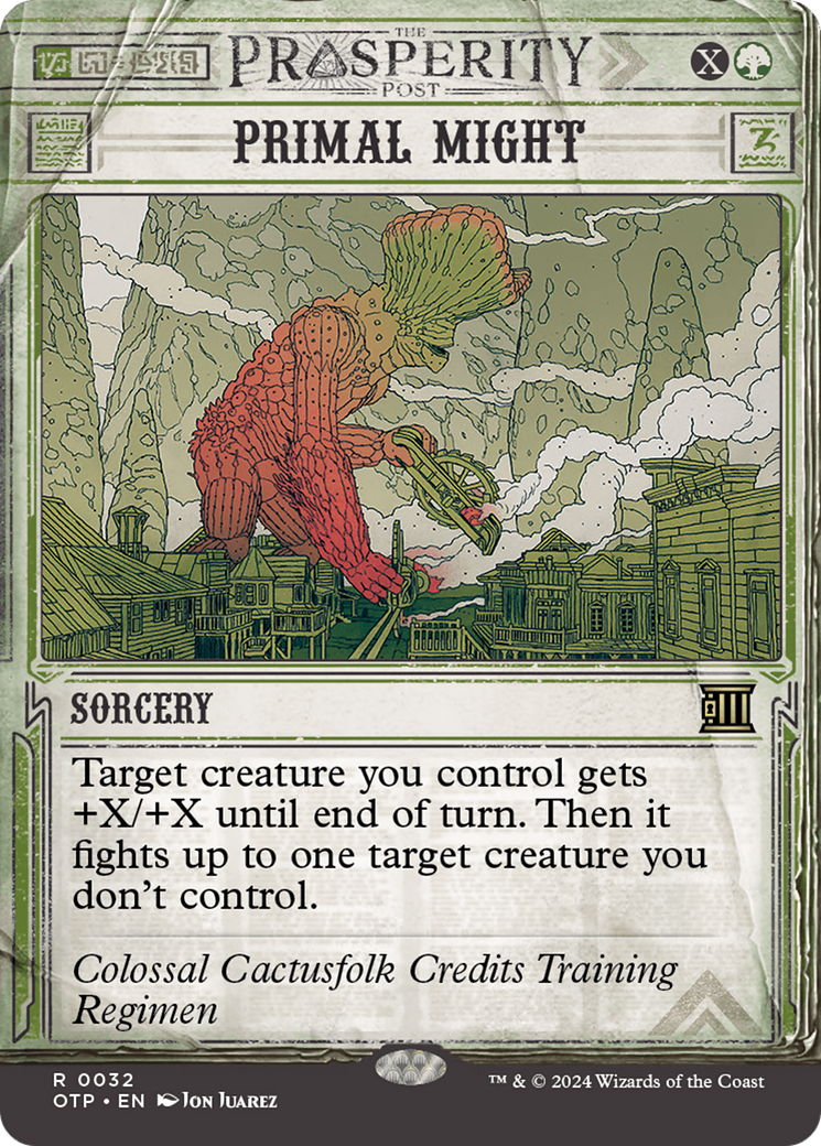 Primal Might (Borderless)(OTP-032) - Breaking News: (Showcase)