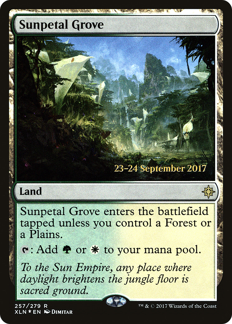 Sunpetal Grove (PRE-257S) - Ixalan Promos (Prerelease) Foil