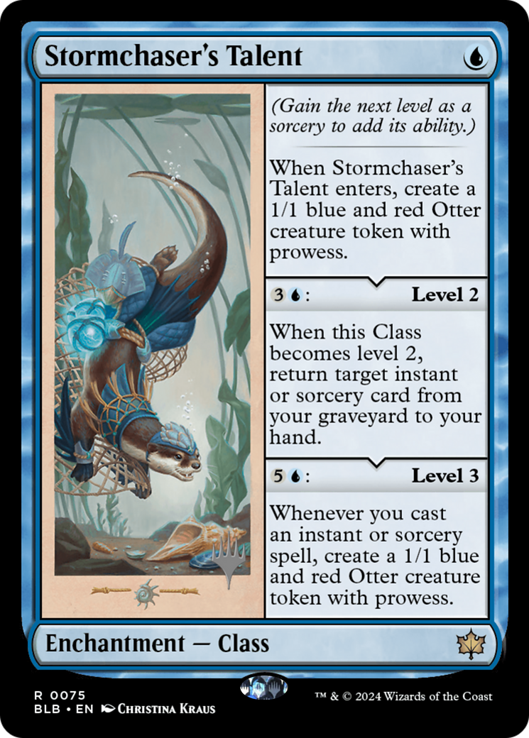Stormchaser's Talent (PPBLB-075) - Bloomburrow Promos (Promo Pack)