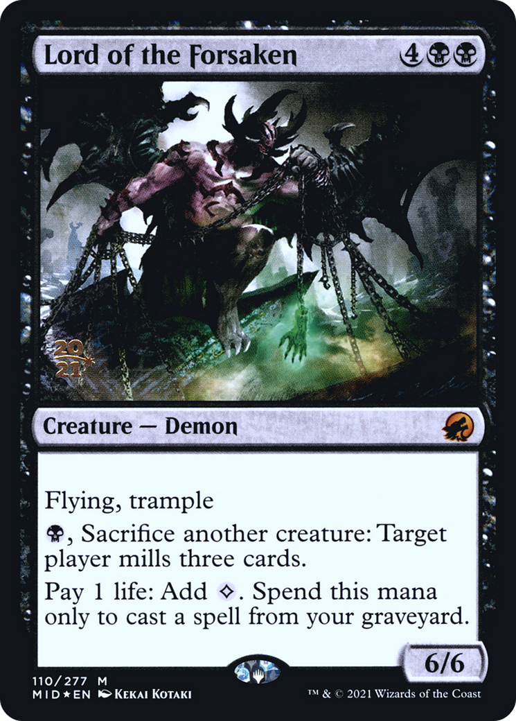 Lord of the Forsaken (PRE-110S) - Innistrad: Midnight Hunt Promos (Prerelease) Foil