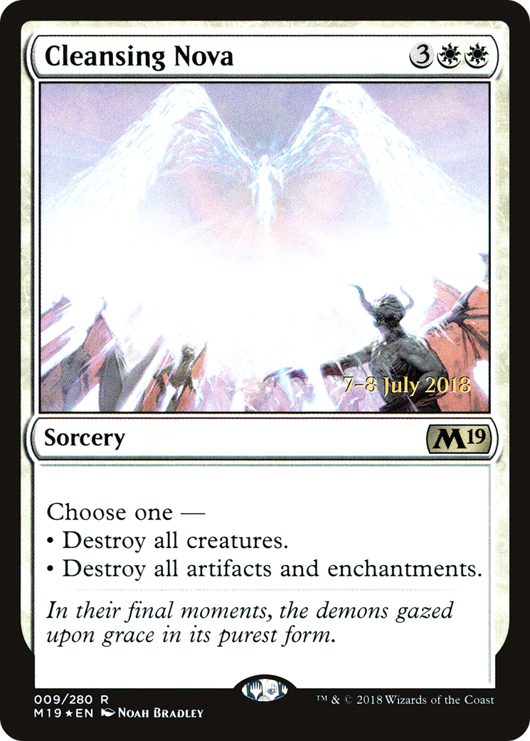 Cleansing Nova (PRE-09S) - Core Set 2019 Promos Foil