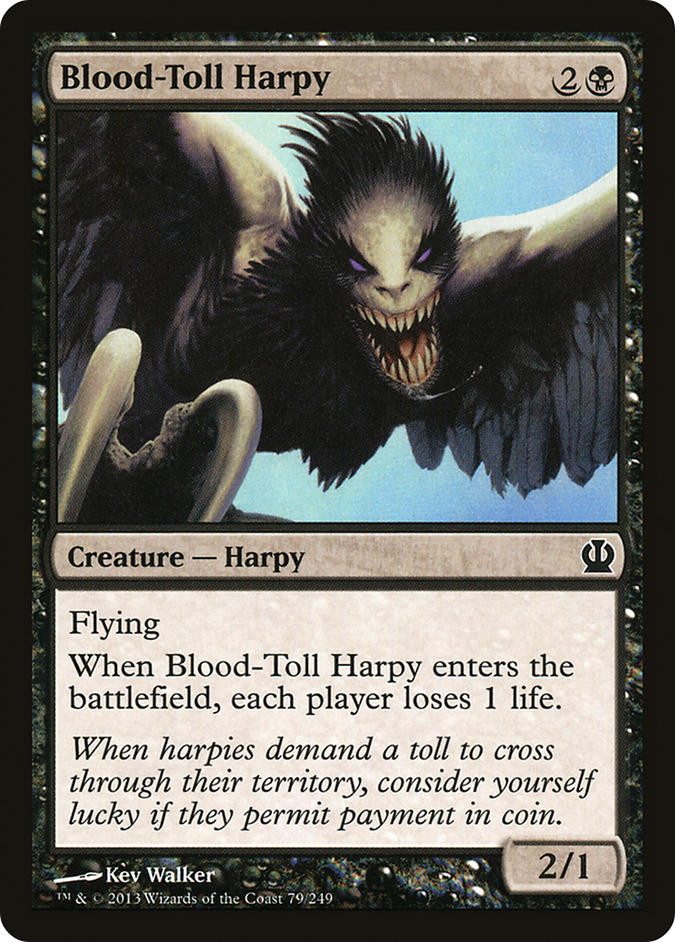 Blood-Toll Harpy (THS-079) - Theros Foil