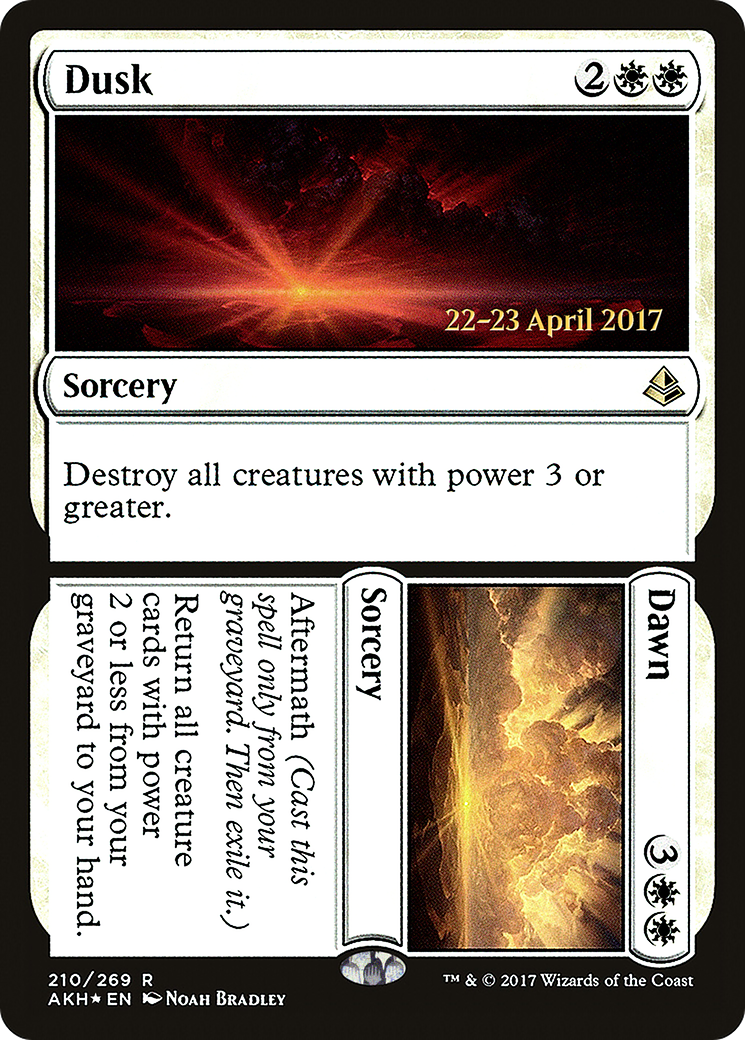 Dusk // Dawn (PRE-210S) - Amonkhet Promos (Prerelease) Foil