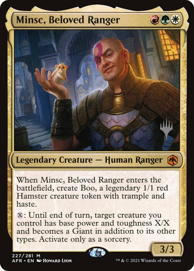 Minsc, Beloved Ranger (PPAFR-227P) - Adventures in the Forgotten Realms Promos (Promo Pack)