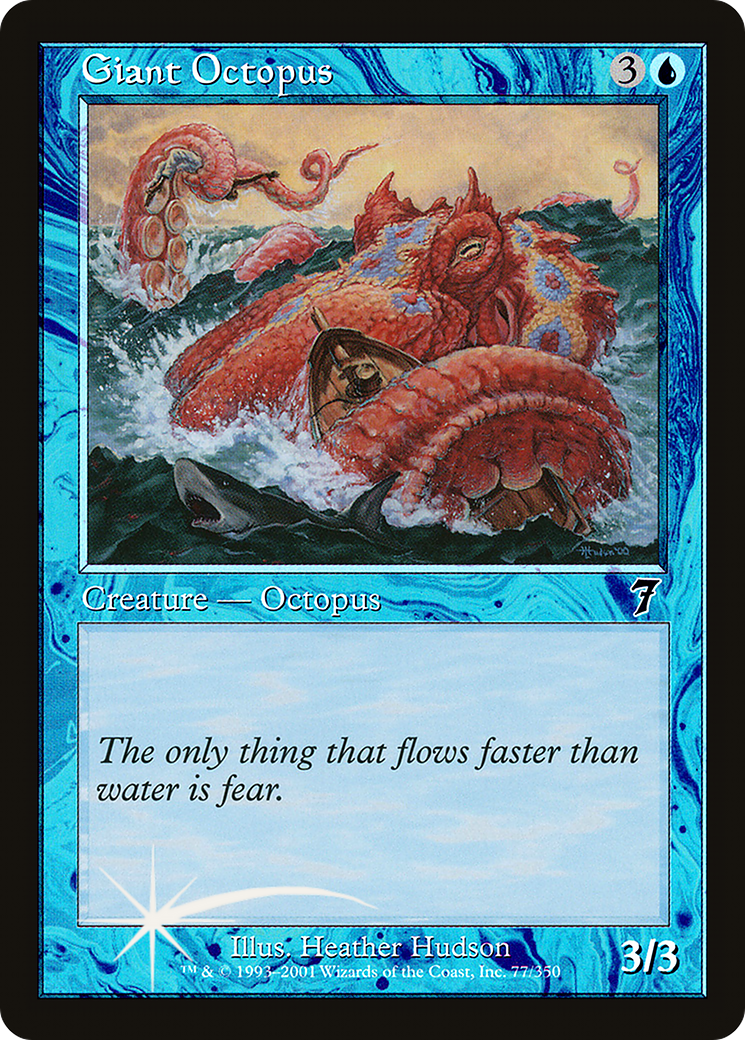 Giant Octopus (7ED-77★) - Seventh Edition Foil