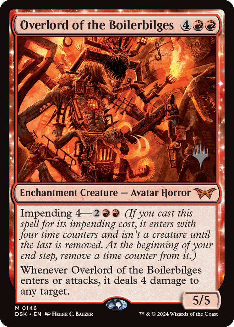 Overlord of the Boilerbilges (PPDSK-146) - Duskmourn: House of Horror Promos Foil (Promo Pack)