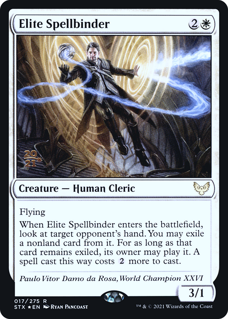 Elite Spellbinder (PRE-17S) - Strixhaven: School of Mages Promos (Prerelease) Foil