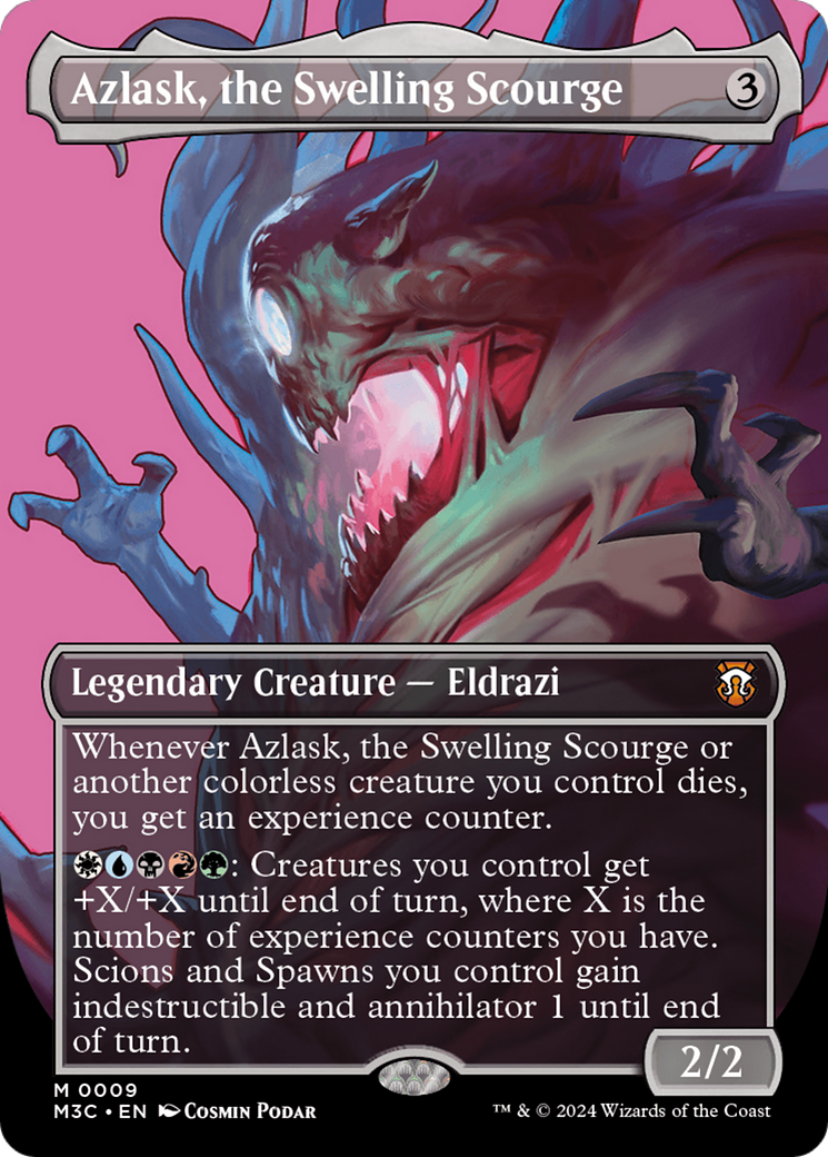 Azlask, the Swelling Scourge (Borderless) (M3C-009) - Modern Horizons 3 Commander (Borderless) Foil