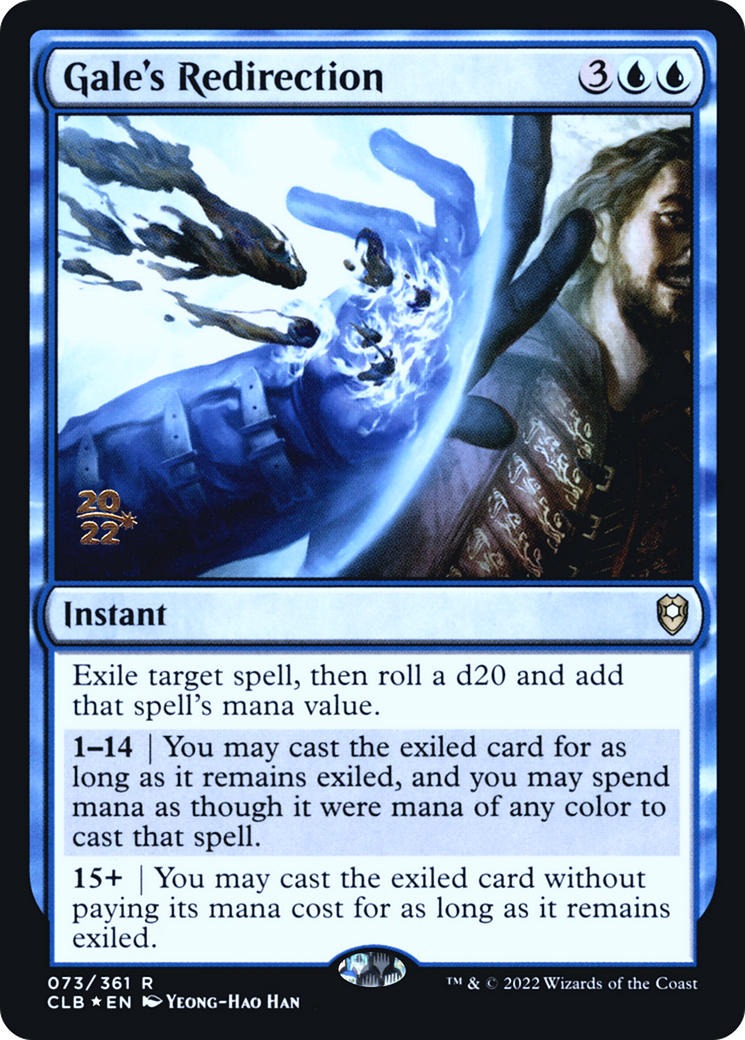 Gale's Redirection (PRE-73S) - Battle for Baldur's Gate Promos (Prerelease) Foil